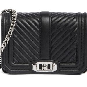 Rebecca Minkoff Black Quilted Leather Shoulder Bag